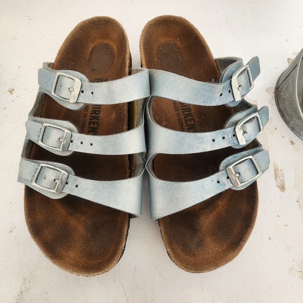 Birkenstock Women's Silver Flats